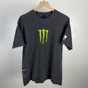 Y2K Monster Energy One Industries Eagle Monster Army Black T Shirt Size Large